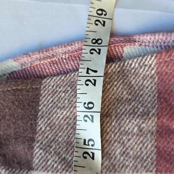 Sweet Tine Women's Shacket Jacket Pink/Brown/White Plaid Buttons Pockets Sz 2XL - Picture 9 of 11